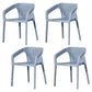 Modern Style Plastic Dining Chair Stackable Dining Side Chairs for Kitchen Gray-Blue 4 Piece Set Clearhalo ' kitchen&dining_furn' 'Dining Chairs' 'Dining Tables & Seating' 'dining_chair' 'furn' 'furn_dining_chair' 'Furniture' 'furniture_dining_chair' 'Kitchen & Dining Furniture' 'kitchen' 3910385