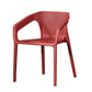 Modern Style Plastic Dining Chair Stackable Dining Side Chairs for Kitchen Orange-Red 1 Piece Clearhalo ' kitchen&dining_furn' 'Dining Chairs' 'Dining Tables & Seating' 'dining_chair' 'furn' 'furn_dining_chair' 'Furniture' 'furniture_dining_chair' 'Kitchen & Dining Furniture' 'kitchen' 3910388