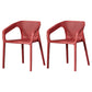 Modern Style Plastic Dining Chair Stackable Dining Side Chairs for Kitchen Orange-Red 2 Piece Set Clearhalo ' kitchen&dining_furn' 'Dining Chairs' 'Dining Tables & Seating' 'dining_chair' 'furn' 'furn_dining_chair' 'Furniture' 'furniture_dining_chair' 'Kitchen & Dining Furniture' 'kitchen' 3910389