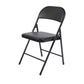 Modern Indoor-Outdoor Metal Home Side Chair Armless Folding Open Back Dining Side Chair Black 1 Piece Clearhalo ' kitchen&dining_furn' 'Dining Chairs' 'Dining Tables & Seating' 'dining_chair' 'furn' 'furn_dining_chair' 'Furniture' 'furniture_dining_chair' 'Kitchen & Dining Furniture' 'kitchen' 3910393