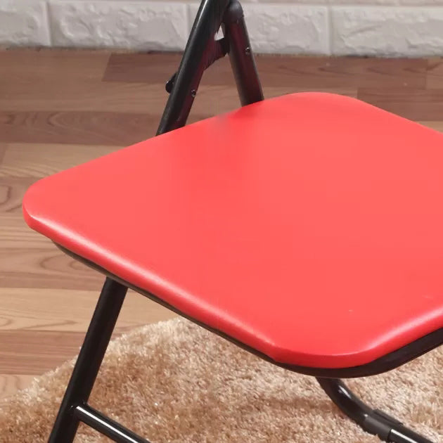 Modern Indoor-Outdoor Metal Home Side Chair Armless Folding Open Back Dining Side Chair Clearhalo ' kitchen&dining_furn' 'Dining Chairs' 'Dining Tables & Seating' 'dining_chair' 'furn' 'furn_dining_chair' 'Furniture' 'furniture_dining_chair' 'Kitchen & Dining Furniture' 'kitchen' 3910402