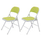 Modern Indoor-Outdoor Metal Home Side Chair Armless Folding Open Back Dining Side Chair Light Green 2 Piece Set Clearhalo ' kitchen&dining_furn' 'Dining Chairs' 'Dining Tables & Seating' 'dining_chair' 'furn' 'furn_dining_chair' 'Furniture' 'furniture_dining_chair' 'Kitchen & Dining Furniture' 'kitchen' 3910412