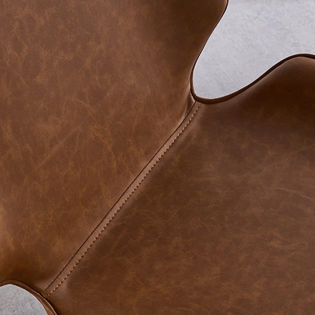 Contemporary Style Metal Dining Chair Dining Wingback Armless Side Chairs for Kitchen Clearhalo ' kitchen&dining_furn' 'Dining Chairs' 'Dining Tables & Seating' 'dining_chair' 'furn' 'furn_dining_chair' 'Furniture' 'furniture_dining_chair' 'Kitchen & Dining Furniture' 'kitchen' 3910434