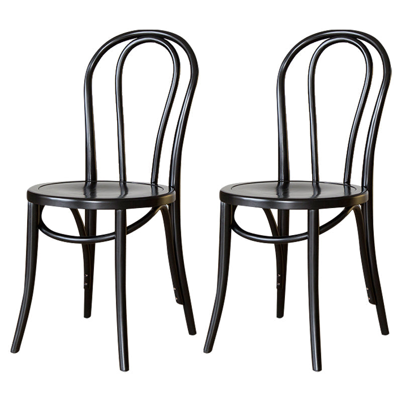 Modern Solid Beech Wood Chairs Kitchen Dining Windsor Back Side Chair Set Black 2 Piece Set Clearhalo ' kitchen&dining_furn' 'Dining Chairs' 'Dining Tables & Seating' 'dining_chair' 'furn' 'furn_dining_chair' 'Furniture' 'furniture_dining_chair' 'Kitchen & Dining Furniture' 'kitchen' 3910466