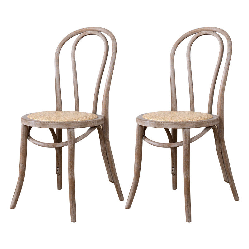 Modern Solid Beech Wood Chairs Kitchen Dining Windsor Back Side Chair Set Light Gray 2 Piece Set Clearhalo ' kitchen&dining_furn' 'Dining Chairs' 'Dining Tables & Seating' 'dining_chair' 'furn' 'furn_dining_chair' 'Furniture' 'furniture_dining_chair' 'Kitchen & Dining Furniture' 'kitchen' 3910478