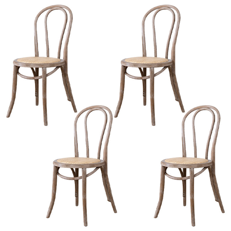 Modern Solid Beech Wood Chairs Kitchen Dining Windsor Back Side Chair Set Light Gray 4 Piece Set Clearhalo ' kitchen&dining_furn' 'Dining Chairs' 'Dining Tables & Seating' 'dining_chair' 'furn' 'furn_dining_chair' 'Furniture' 'furniture_dining_chair' 'Kitchen & Dining Furniture' 'kitchen' 3910480
