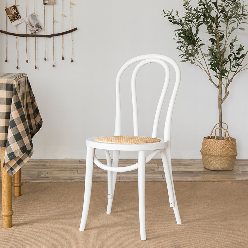 Modern Solid Beech Wood Chairs Kitchen Dining Windsor Back Side Chair Set White 1 Piece Clearhalo ' kitchen&dining_furn' 'Dining Chairs' 'Dining Tables & Seating' 'dining_chair' 'furn' 'furn_dining_chair' 'Furniture' 'furniture_dining_chair' 'Kitchen & Dining Furniture' 'kitchen' 3910481