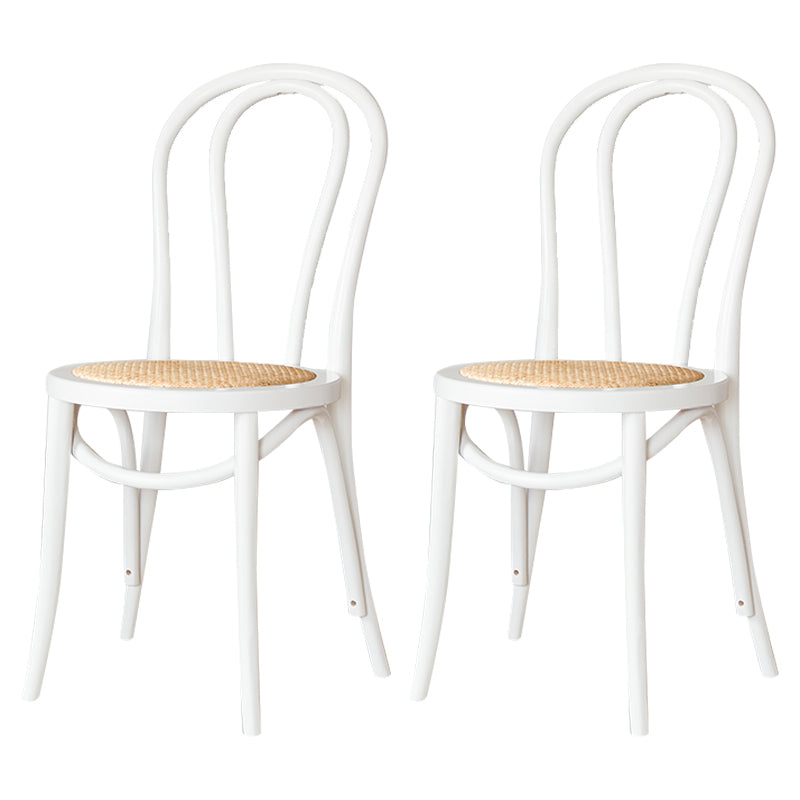 Modern Solid Beech Wood Chairs Kitchen Dining Windsor Back Side Chair Set White 2 Piece Set Clearhalo ' kitchen&dining_furn' 'Dining Chairs' 'Dining Tables & Seating' 'dining_chair' 'furn' 'furn_dining_chair' 'Furniture' 'furniture_dining_chair' 'Kitchen & Dining Furniture' 'kitchen' 3910483