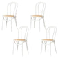Modern Solid Beech Wood Chairs Kitchen Dining Windsor Back Side Chair Set White 4 Piece Set Clearhalo ' kitchen&dining_furn' 'Dining Chairs' 'Dining Tables & Seating' 'dining_chair' 'furn' 'furn_dining_chair' 'Furniture' 'furniture_dining_chair' 'Kitchen & Dining Furniture' 'kitchen' 3910484