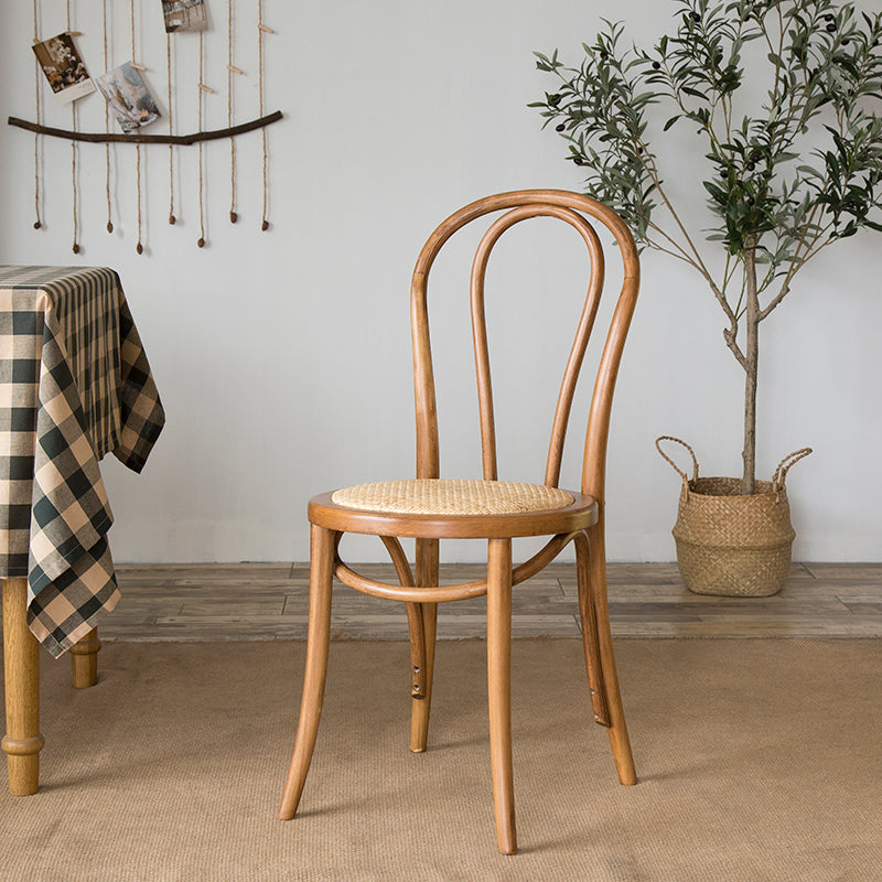 Modern Solid Beech Wood Chairs Kitchen Dining Windsor Back Side Chair Set Brown 1 Piece Clearhalo ' kitchen&dining_furn' 'Dining Chairs' 'Dining Tables & Seating' 'dining_chair' 'furn' 'furn_dining_chair' 'Furniture' 'furniture_dining_chair' 'Kitchen & Dining Furniture' 'kitchen' 3910485