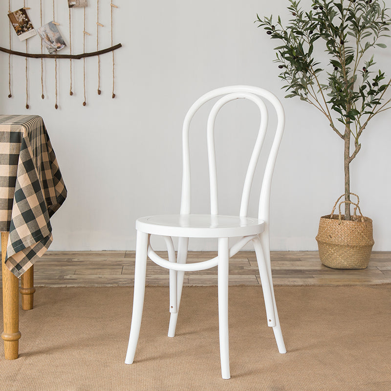 Modern Solid Beech Wood Chairs Kitchen Dining Windsor Back Side Chair Set Textured White 1 Piece Clearhalo ' kitchen&dining_furn' 'Dining Chairs' 'Dining Tables & Seating' 'dining_chair' 'furn' 'furn_dining_chair' 'Furniture' 'furniture_dining_chair' 'Kitchen & Dining Furniture' 'kitchen' 3910491