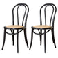Modern Solid Beech Wood Chairs Kitchen Dining Windsor Back Side Chair Set Black-White 2 Piece Set Clearhalo ' kitchen&dining_furn' 'Dining Chairs' 'Dining Tables & Seating' 'dining_chair' 'furn' 'furn_dining_chair' 'Furniture' 'furniture_dining_chair' 'Kitchen & Dining Furniture' 'kitchen' 3910495