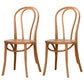 Modern Solid Beech Wood Chairs Kitchen Dining Windsor Back Side Chair Set Light Brown 2 Piece Set Clearhalo ' kitchen&dining_furn' 'Dining Chairs' 'Dining Tables & Seating' 'dining_chair' 'furn' 'furn_dining_chair' 'Furniture' 'furniture_dining_chair' 'Kitchen & Dining Furniture' 'kitchen' 3910498