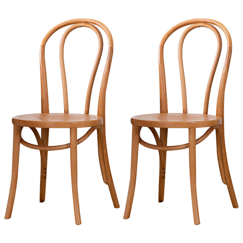 Modern Solid Beech Wood Chairs Kitchen Dining Windsor Back Side Chair Set Light Brown 2 Piece Set Clearhalo ' kitchen&dining_furn' 'Dining Chairs' 'Dining Tables & Seating' 'dining_chair' 'furn' 'furn_dining_chair' 'Furniture' 'furniture_dining_chair' 'Kitchen & Dining Furniture' 'kitchen' 3910498