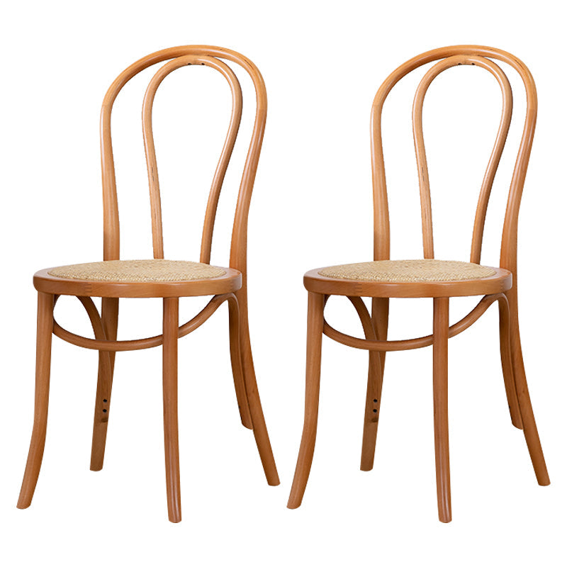 Modern Solid Beech Wood Chairs Kitchen Dining Windsor Back Side Chair Set Light Wood 2 Piece Set Clearhalo ' kitchen&dining_furn' 'Dining Chairs' 'Dining Tables & Seating' 'dining_chair' 'furn' 'furn_dining_chair' 'Furniture' 'furniture_dining_chair' 'Kitchen & Dining Furniture' 'kitchen' 3910504
