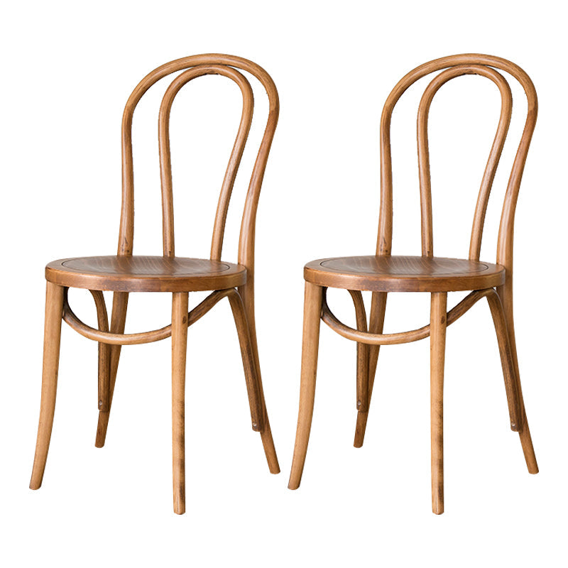 Modern Solid Beech Wood Chairs Kitchen Dining Windsor Back Side Chair Set Brown-Khaki 2 Piece Set Clearhalo ' kitchen&dining_furn' 'Dining Chairs' 'Dining Tables & Seating' 'dining_chair' 'furn' 'furn_dining_chair' 'Furniture' 'furniture_dining_chair' 'Kitchen & Dining Furniture' 'kitchen' 3910513