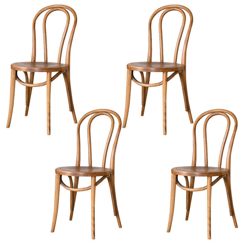 Modern Solid Beech Wood Chairs Kitchen Dining Windsor Back Side Chair Set Brown-Khaki 4 Piece Set Clearhalo ' kitchen&dining_furn' 'Dining Chairs' 'Dining Tables & Seating' 'dining_chair' 'furn' 'furn_dining_chair' 'Furniture' 'furniture_dining_chair' 'Kitchen & Dining Furniture' 'kitchen' 3910514