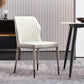 Contemporary Style Metal Dining Chairs Dining Wingback Armless Side Chairs for Kitchen Clearhalo ' kitchen&dining_furn' 'Dining Chairs' 'Dining Tables & Seating' 'dining_chair' 'furn' 'furn_dining_chair' 'Furniture' 'furniture_dining_chair' 'Kitchen & Dining Furniture' 'kitchen' 3910550