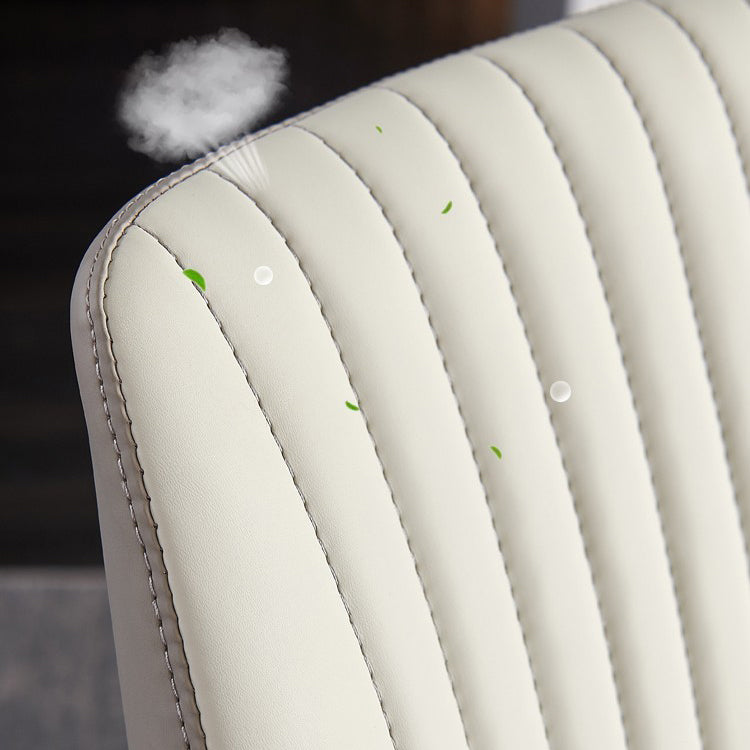 Contemporary Style Metal Dining Chairs Dining Wingback Armless Side Chairs for Kitchen Clearhalo ' kitchen&dining_furn' 'Dining Chairs' 'Dining Tables & Seating' 'dining_chair' 'furn' 'furn_dining_chair' 'Furniture' 'furniture_dining_chair' 'Kitchen & Dining Furniture' 'kitchen' 3910556