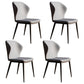 Contemporary Style Metal Dining Chair Dining Wingback Armless Side Chair for Kitchen Grey 4 Piece Set Clearhalo ' kitchen&dining_furn' 'Dining Chairs' 'Dining Tables & Seating' 'dining_chair' 'furn' 'furn_dining_chair' 'Furniture' 'furniture_dining_chair' 'Kitchen & Dining Furniture' 'kitchen' 3910571