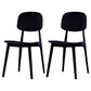 Minimalist Style Open Back Dining Side Chairs Plastic Dining Armless Chairs for Home Black 2 Piece Set Clearhalo ' kitchen&dining_furn' 'Dining Chairs' 'Dining Tables & Seating' 'dining_chair' 'furn' 'furn_dining_chair' 'Furniture' 'furniture_dining_chair' 'Kitchen & Dining Furniture' 'kitchen' 3910593