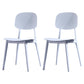 Minimalist Style Open Back Dining Side Chairs Plastic Dining Armless Chairs for Home White 2 Piece Set Clearhalo ' kitchen&dining_furn' 'Dining Chairs' 'Dining Tables & Seating' 'dining_chair' 'furn' 'furn_dining_chair' 'Furniture' 'furniture_dining_chair' 'Kitchen & Dining Furniture' 'kitchen' 3910605