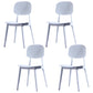 Minimalist Style Open Back Dining Side Chairs Plastic Dining Armless Chairs for Home White 4 Piece Set Clearhalo ' kitchen&dining_furn' 'Dining Chairs' 'Dining Tables & Seating' 'dining_chair' 'furn' 'furn_dining_chair' 'Furniture' 'furniture_dining_chair' 'Kitchen & Dining Furniture' 'kitchen' 3910606