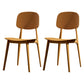 Minimalist Style Open Back Dining Side Chairs Plastic Dining Armless Chairs for Home Yellow 2 Piece Set Clearhalo ' kitchen&dining_furn' 'Dining Chairs' 'Dining Tables & Seating' 'dining_chair' 'furn' 'furn_dining_chair' 'Furniture' 'furniture_dining_chair' 'Kitchen & Dining Furniture' 'kitchen' 3910614