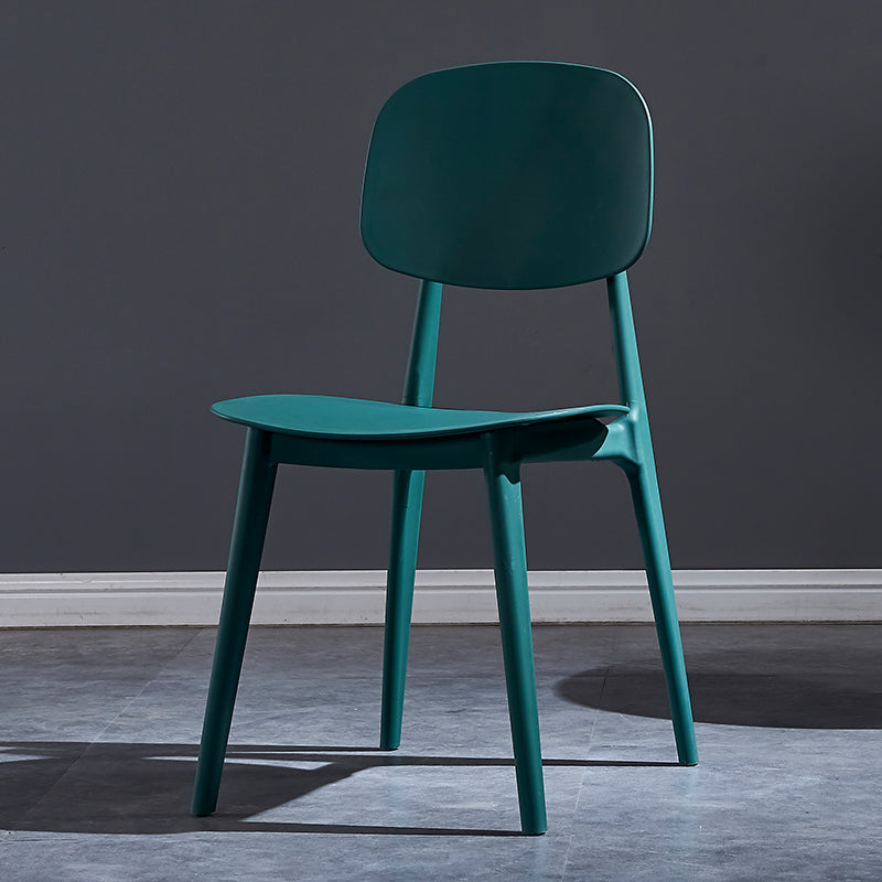 Minimalist Style Open Back Dining Side Chairs Plastic Dining Armless Chairs for Home Green 1 Piece Clearhalo ' kitchen&dining_furn' 'Dining Chairs' 'Dining Tables & Seating' 'dining_chair' 'furn' 'furn_dining_chair' 'Furniture' 'furniture_dining_chair' 'Kitchen & Dining Furniture' 'kitchen' 3910616