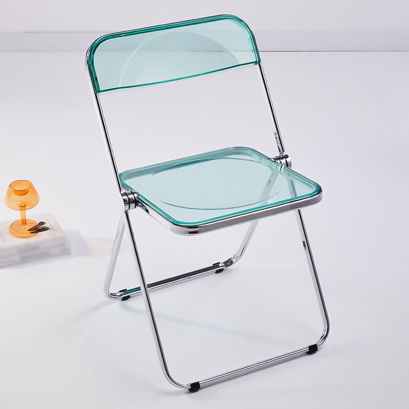 Modern Metal Indoor-Outdoor Chair Armless Open Back Single Dining Side Chair Light Green Clearhalo ' kitchen&dining_furn' 'Dining Chairs' 'Dining Tables & Seating' 'dining_chair' 'furn' 'furn_dining_chair' 'Furniture' 'furniture_dining_chair' 'Kitchen & Dining Furniture' 'kitchen' 3910638