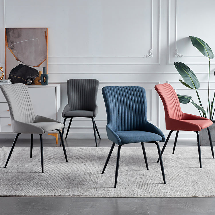 Contemporary Style Metal Dining Chair Dining Arm Side Chair for Kitchen Clearhalo ' kitchen&dining_furn' 'Dining Chairs' 'Dining Tables & Seating' 'dining_chair' 'furn' 'furn_dining_chair' 'Furniture' 'furniture_dining_chair' 'Kitchen & Dining Furniture' 'kitchen' 3910659