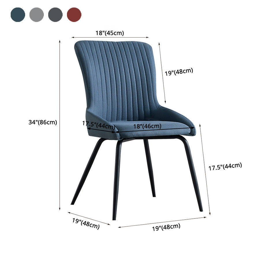 Contemporary Style Metal Dining Chair Dining Arm Side Chair for Kitchen Clearhalo ' kitchen&dining_furn' 'Dining Chairs' 'Dining Tables & Seating' 'dining_chair' 'furn' 'furn_dining_chair' 'Furniture' 'furniture_dining_chair' 'Kitchen & Dining Furniture' 'kitchen' 3910676