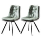 Contemporary Style Metal Dining Chair Dining Armless Side Chair for Kitchen Light Green 2 Piece Set Clearhalo ' kitchen&dining_furn' 'Dining Chairs' 'Dining Tables & Seating' 'dining_chair' 'furn' 'furn_dining_chair' 'Furniture' 'furniture_dining_chair' 'Kitchen & Dining Furniture' 'kitchen' 3910686