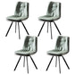 Contemporary Style Metal Dining Chair Dining Armless Side Chair for Kitchen Light Green 4 Piece Set Clearhalo ' kitchen&dining_furn' 'Dining Chairs' 'Dining Tables & Seating' 'dining_chair' 'furn' 'furn_dining_chair' 'Furniture' 'furniture_dining_chair' 'Kitchen & Dining Furniture' 'kitchen' 3910688