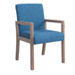 Country Style Arm Chair Solid Back Upholstered Dining Single Armchair Ocean Blue Clearhalo ' kitchen&dining_furn' 'Dining Chairs' 'Dining Tables & Seating' 'dining_chair' 'furn' 'furn_dining_chair' 'Furniture' 'furniture_dining_chair' 'Kitchen & Dining Furniture' 'kitchen' 3910735
