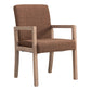 Country Style Arm Chair Solid Back Upholstered Dining Single Armchair Coffee Clearhalo ' kitchen&dining_furn' 'Dining Chairs' 'Dining Tables & Seating' 'dining_chair' 'furn' 'furn_dining_chair' 'Furniture' 'furniture_dining_chair' 'Kitchen & Dining Furniture' 'kitchen' 3910739