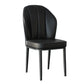 Contemporary Metal Side Chair Dining Room Armless Cushion Wingback Chair Matte Black 1 Piece Clearhalo ' kitchen&dining_furn' 'Dining Chairs' 'Dining Tables & Seating' 'dining_chair' 'furn' 'furn_dining_chair' 'Furniture' 'furniture_dining_chair' 'Kitchen & Dining Furniture' 'kitchen' 3910774