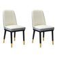 Contemporary Metal Side Chair Dining Room Armless Cushion Wingback Chair Cream Gray 2 Piece Set Clearhalo ' kitchen&dining_furn' 'Dining Chairs' 'Dining Tables & Seating' 'dining_chair' 'furn' 'furn_dining_chair' 'Furniture' 'furniture_dining_chair' 'Kitchen & Dining Furniture' 'kitchen' 3910784