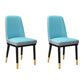 Contemporary Metal Side Chair Dining Room Armless Cushion Wingback Chair Dark Blue-Gray 2 Piece Set Clearhalo ' kitchen&dining_furn' 'Dining Chairs' 'Dining Tables & Seating' 'dining_chair' 'furn' 'furn_dining_chair' 'Furniture' 'furniture_dining_chair' 'Kitchen & Dining Furniture' 'kitchen' 3910790