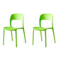 Contemporary Plastic Dining Room Chairs Open Back Dining Side Chair for Restaurant Use Green 2 Piece Set Clearhalo ' kitchen&dining_furn' 'Dining Chairs' 'Dining Tables & Seating' 'dining_chair' 'furn' 'furn_dining_chair' 'Furniture' 'furniture_dining_chair' 'Kitchen & Dining Furniture' 'kitchen' 3910833