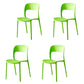 Contemporary Plastic Dining Room Chairs Open Back Dining Side Chair for Restaurant Use Green 4 Piece Set Clearhalo ' kitchen&dining_furn' 'Dining Chairs' 'Dining Tables & Seating' 'dining_chair' 'furn' 'furn_dining_chair' 'Furniture' 'furniture_dining_chair' 'Kitchen & Dining Furniture' 'kitchen' 3910834