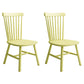 Modern Style Wooden Dining Chair Dining Armless Chair for Kitchen (Set of 2) Yellow Clearhalo ' kitchen&dining_furn' 'Dining Chairs' 'Dining Tables & Seating' 'dining_chair' 'Furniture' 'furniture_dining_chair' 'Kitchen & Dining Furniture' 'kitchen' 3910856