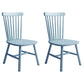Modern Style Wooden Dining Chair Dining Armless Chair for Kitchen (Set of 2) Sky Blue Clearhalo ' kitchen&dining_furn' 'Dining Chairs' 'Dining Tables & Seating' 'dining_chair' 'Furniture' 'furniture_dining_chair' 'Kitchen & Dining Furniture' 'kitchen' 3910859