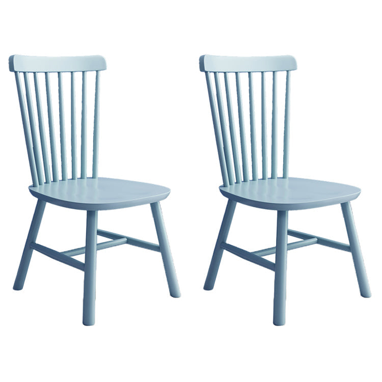 Modern Style Wooden Dining Chair Dining Armless Chair for Kitchen (Set of 2) Sky Blue Clearhalo ' kitchen&dining_furn' 'Dining Chairs' 'Dining Tables & Seating' 'dining_chair' 'Furniture' 'furniture_dining_chair' 'Kitchen & Dining Furniture' 'kitchen' 3910859