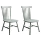 Modern Style Wooden Dining Chair Dining Armless Chair for Kitchen (Set of 2) Grey Clearhalo ' kitchen&dining_furn' 'Dining Chairs' 'Dining Tables & Seating' 'dining_chair' 'Furniture' 'furniture_dining_chair' 'Kitchen & Dining Furniture' 'kitchen' 3910861