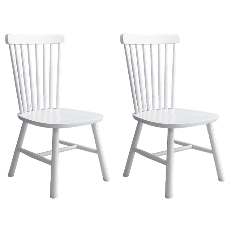 Modern Style Wooden Dining Chair Dining Armless Chair for Kitchen (Set of 2) White Clearhalo ' kitchen&dining_furn' 'Dining Chairs' 'Dining Tables & Seating' 'dining_chair' 'Furniture' 'furniture_dining_chair' 'Kitchen & Dining Furniture' 'kitchen' 3910863