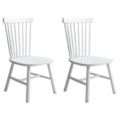Modern Style Wooden Dining Chair Dining Armless Chair for Kitchen (Set of 2) White Clearhalo ' kitchen&dining_furn' 'Dining Chairs' 'Dining Tables & Seating' 'dining_chair' 'Furniture' 'furniture_dining_chair' 'Kitchen & Dining Furniture' 'kitchen' 3910863