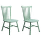 Modern Style Wooden Dining Chair Dining Armless Chair for Kitchen (Set of 2) Mint Green Clearhalo ' kitchen&dining_furn' 'Dining Chairs' 'Dining Tables & Seating' 'dining_chair' 'Furniture' 'furniture_dining_chair' 'Kitchen & Dining Furniture' 'kitchen' 3910865