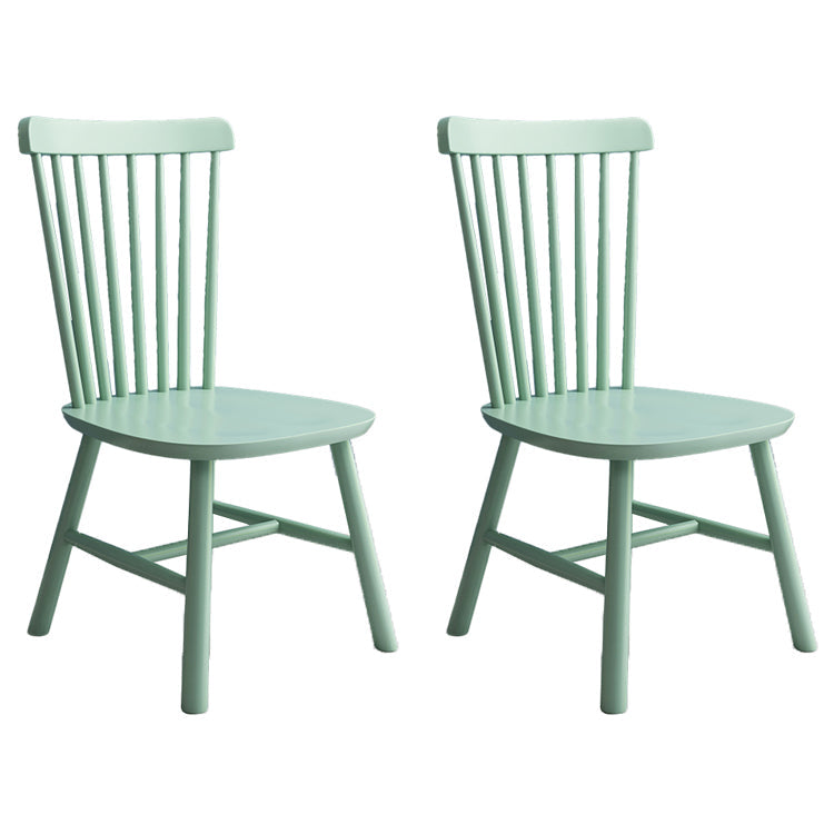 Modern Style Wooden Dining Chair Dining Armless Chair for Kitchen (Set of 2) Mint Green Clearhalo ' kitchen&dining_furn' 'Dining Chairs' 'Dining Tables & Seating' 'dining_chair' 'Furniture' 'furniture_dining_chair' 'Kitchen & Dining Furniture' 'kitchen' 3910865