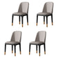 Contemporary Metal Dining Room Chairs Leather Dining Armless Chairs for Restaurant Light Gray 4 Piece Set Black Gold Clearhalo ' kitchen&dining_furn' 'Dining Chairs' 'Dining Tables & Seating' 'dining_chair' 'furn' 'furn_dining_chair' 'Furniture' 'furniture_dining_chair' 'Kitchen & Dining Furniture' 'kitchen' 3910873